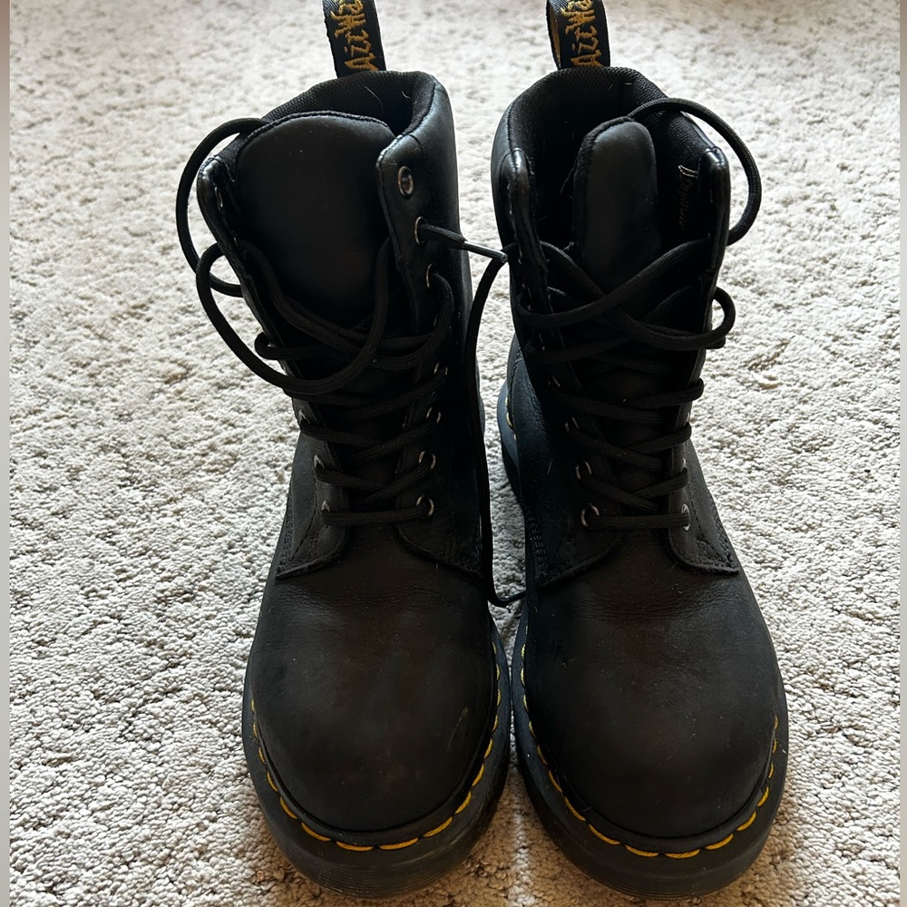 Dr. Martens waterproof chunky combat boots W6
